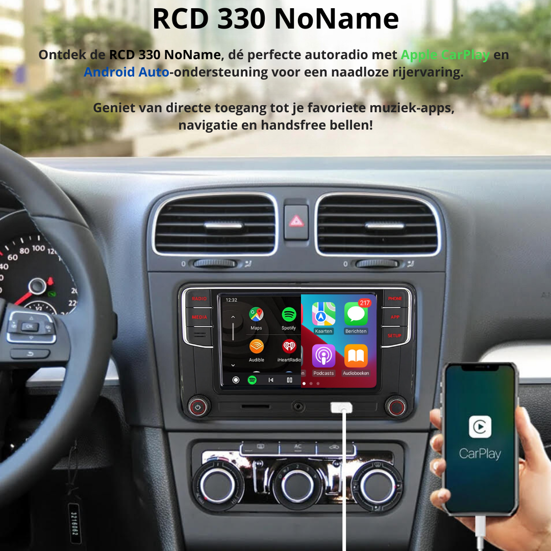 RCD 330 NoName - Volkswagen Apple Carplay en Android Auto Infotainmentsysteem