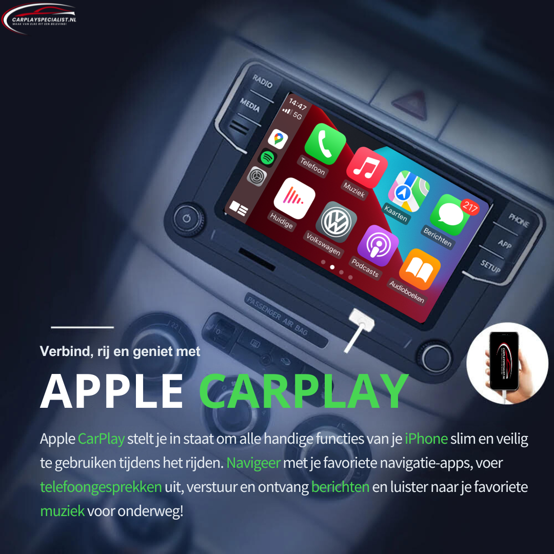 RCD 360 Apple Carplay en Bluetooth - Volkswagen Apple Carplay Infotainmentsyteem
