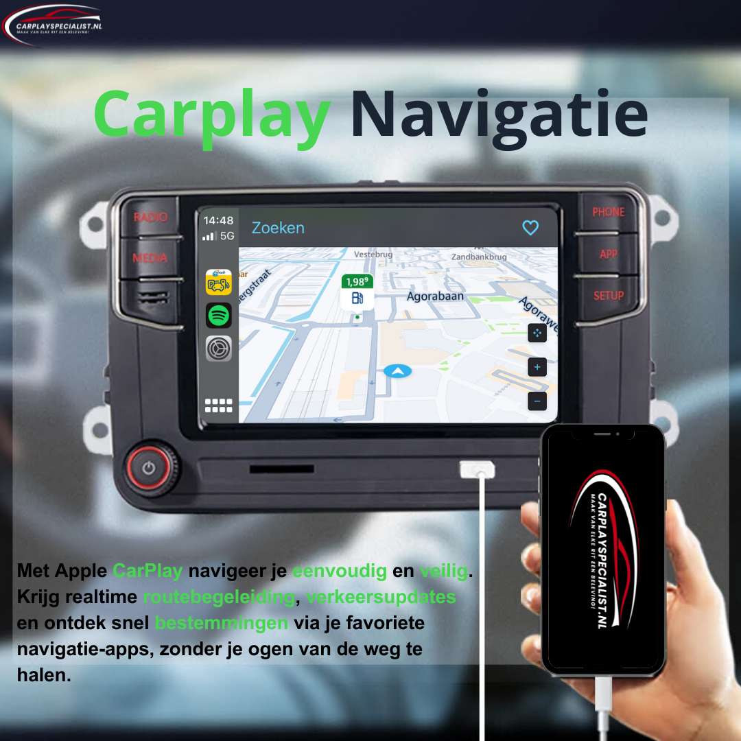 RCD 360 Apple Carplay en Bluetooth - Volkswagen Apple Carplay Infotainmentsyteem