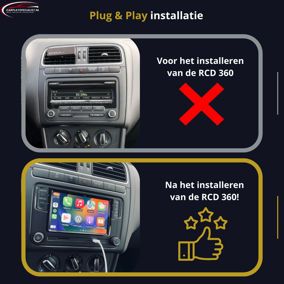 RCD 360 Apple Carplay en Bluetooth - Volkswagen Apple Carplay Infotainmentsyteem