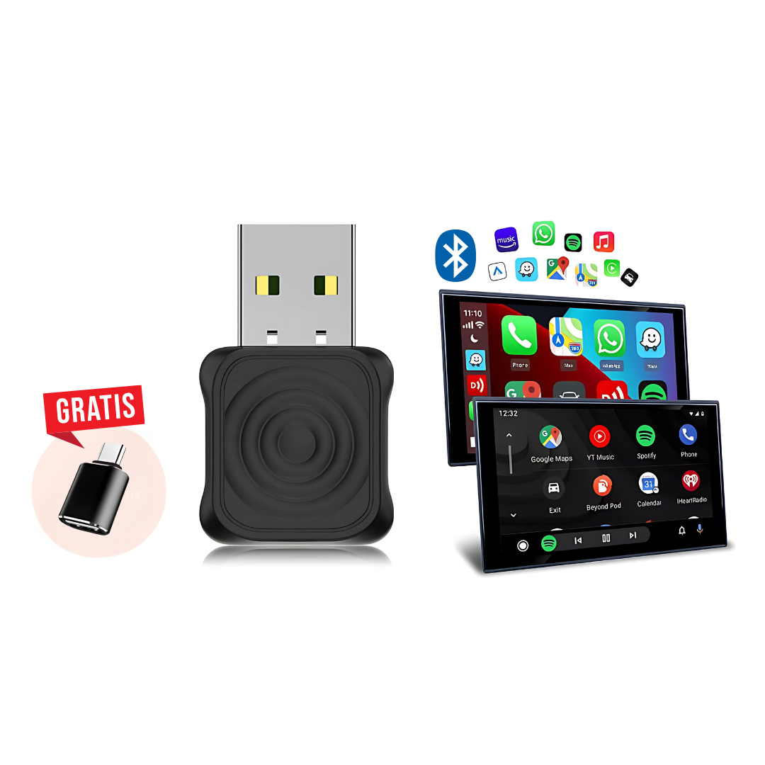 Carlinkit Mini Ultra - Draadloos Apple CarPlay & Android Auto Adapter