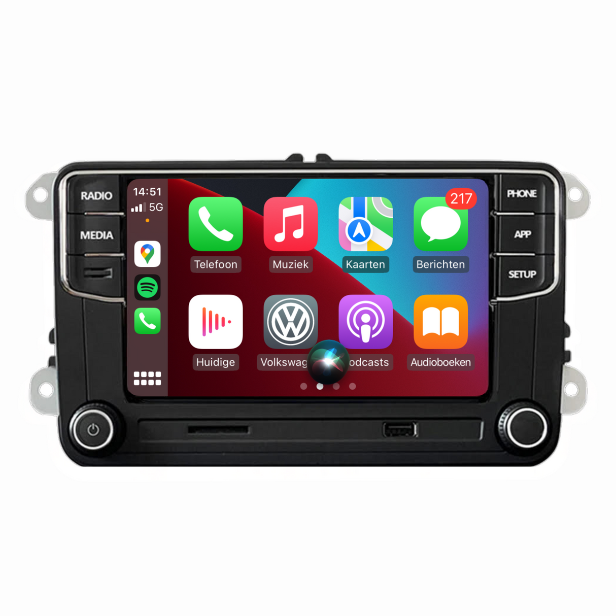 RCD 360 Apple Carplay en Bluetooth - Volkswagen Apple Carplay Infotainmentsyteem